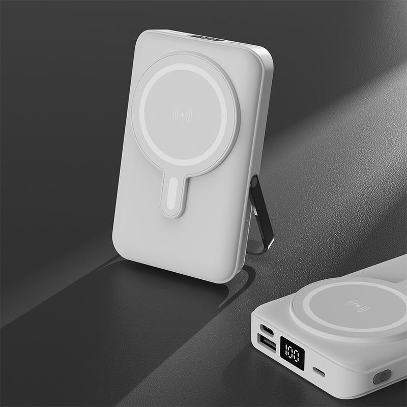 Spring Sale Magnetic Wireless Portable Charger, Foldable 5000Mah Battery Pack with USB-C Cable for Iphone 16/15/14/13/Pro/Mini/Promax, Fast Charging Source. Easter Gift 2025