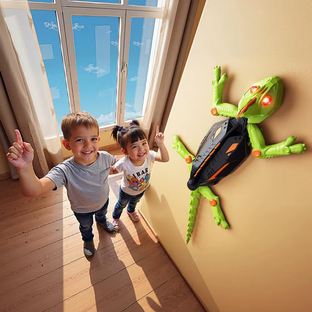 Exciting Wall Climbing Robot Gecko - LED Eyes & Remote Control Fun for Kids 14+