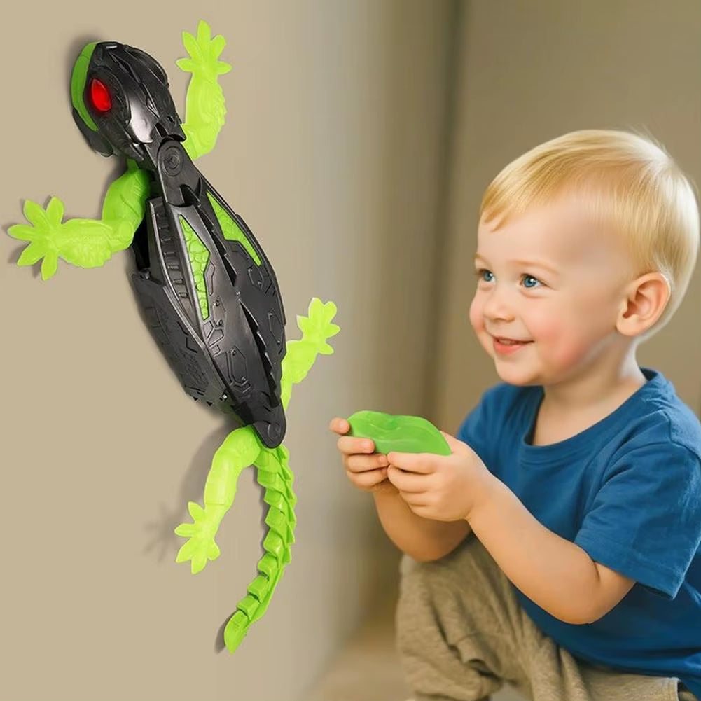 Exciting Wall Climbing Robot Gecko - LED Eyes & Remote Control Fun for Kids 14+