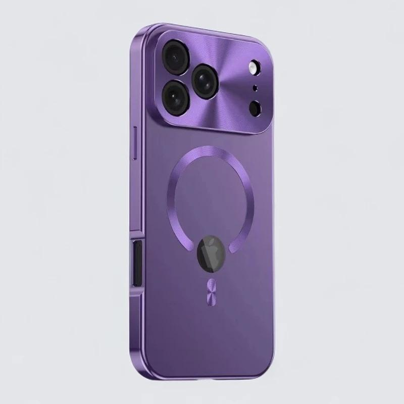 Coque iPhone Métal Magnétique IP16 Pro Max – Protection Lentilles & Confidentialité