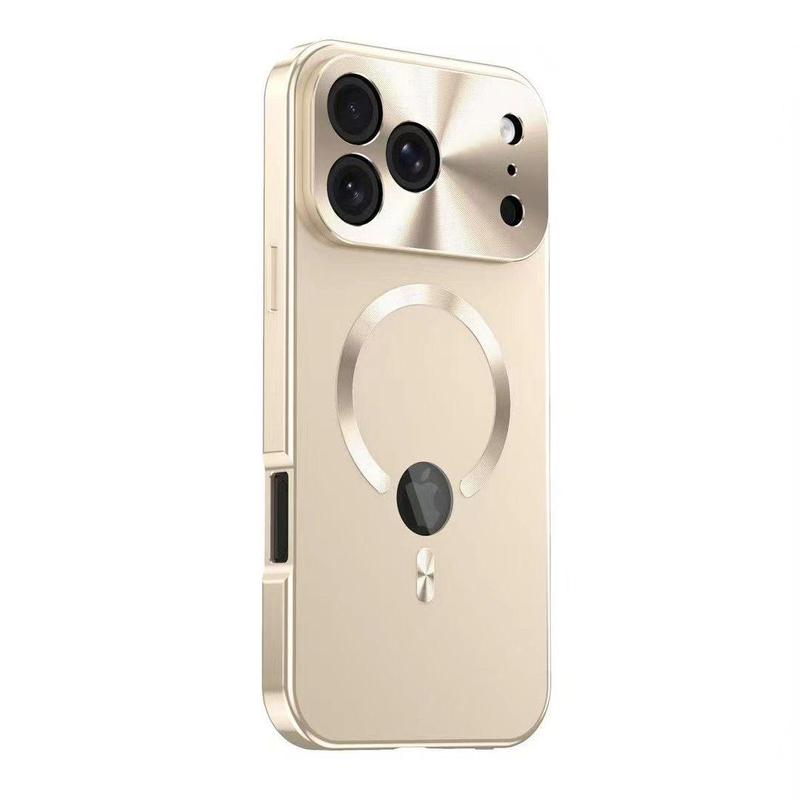 Coque iPhone Métal Magnétique IP16 Pro Max – Protection Lentilles & Confidentialité
