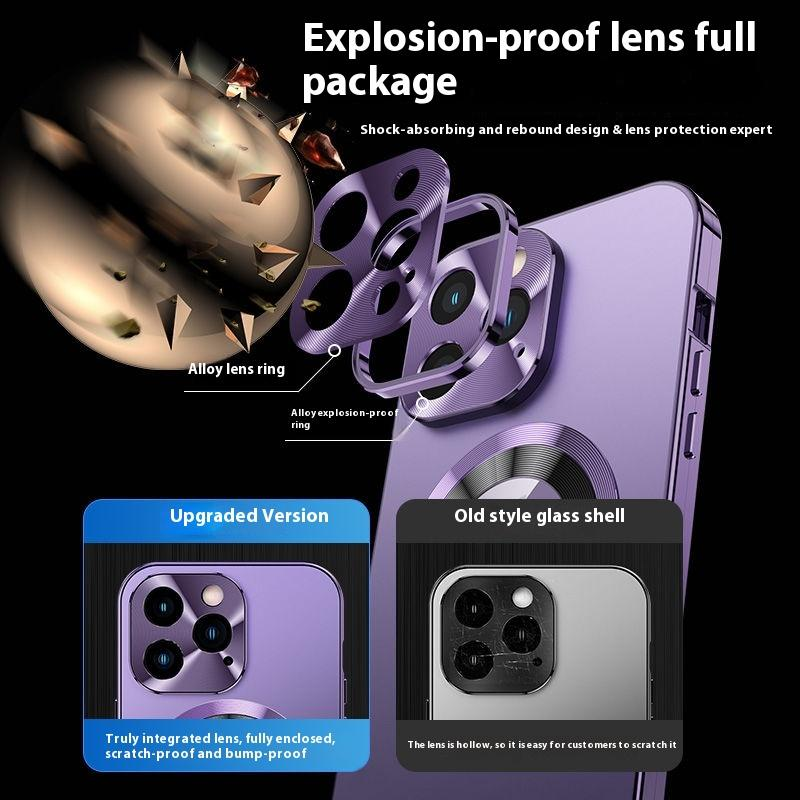 Coque iPhone Métal Magnétique IP16 Pro Max – Protection Lentilles & Confidentialité