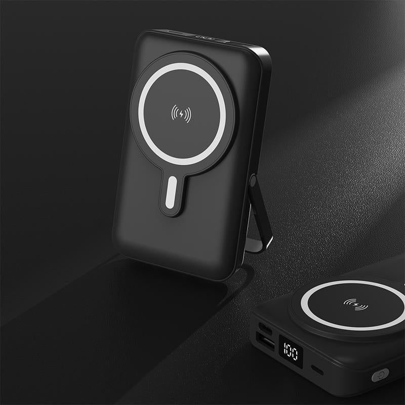 Spring Sale Magnetic Wireless Portable Charger, Foldable 5000Mah Battery Pack with USB-C Cable for Iphone 16/15/14/13/Pro/Mini/Promax, Fast Charging Source. Easter Gift 2025