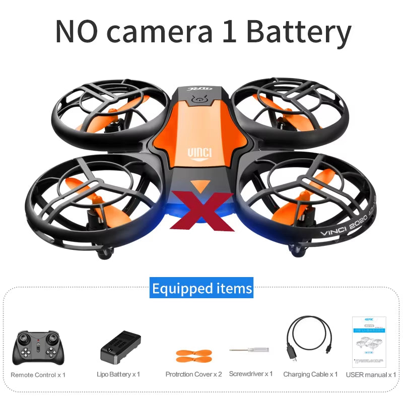 V8 New Mini Drone 4K 1080P HD Camera Drones Wifi Fpv Air Pressure Height Maintain Foldable Quadcopter RC Dron Toy Gift