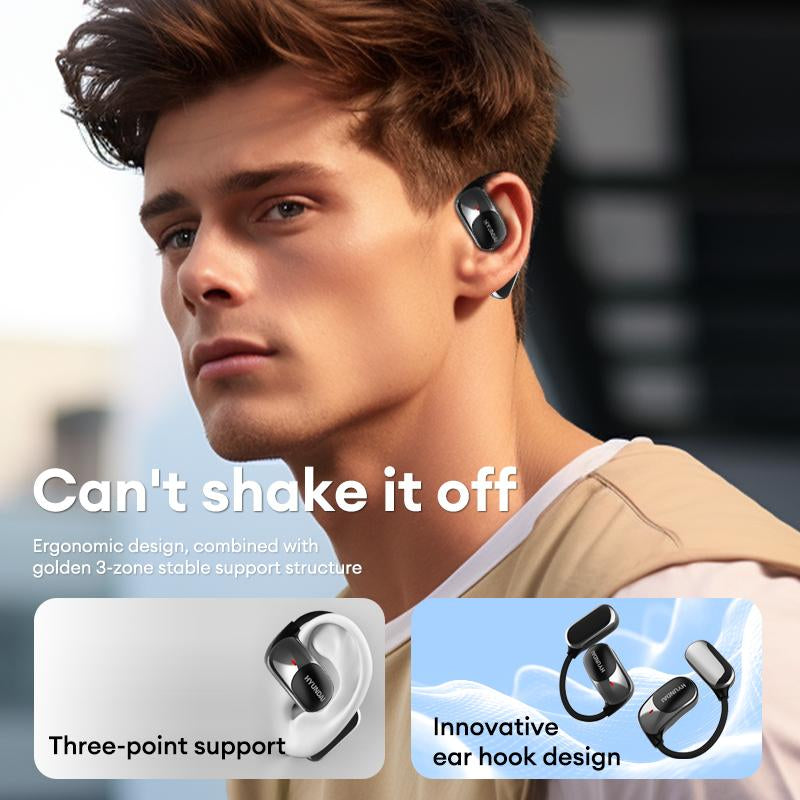 HYUNDAI FIT2 OWS Electronic Wireless Bluetooth Earbud Headset, V5.4 Audio Technology, Comfortable & Luxurious Sound for Music & Phone Calls