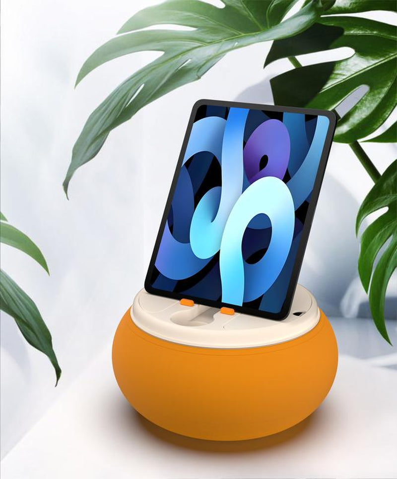 Ganinno Magnetic Kindle Pillow Stand for Bed Reading | Washable Lap Tablet Pillow with Magnetic Adjustable Arm & Storage Compartment with Magnetic Lid | Universal Fit for Kindle, Ipad, Phone & Tablets