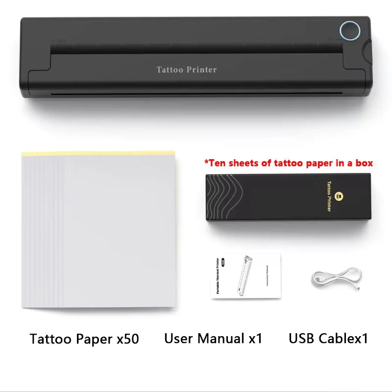 A4 Thermal Printers Wireless Bluetooth Tattoos Printer Portable Mini Thermal Printer A4 Paper Photo Printer from Mobile Phone