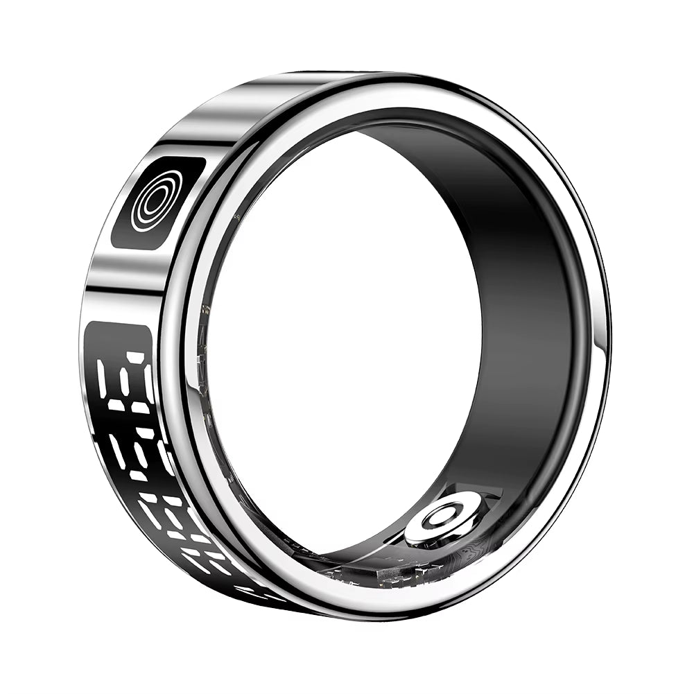 2025 New RS08 Smart Ring 5ATM Waterproof Health Fitness Ring Multi Sport Modes Heart Rate and Blood Oxygen Monitor for Men Women