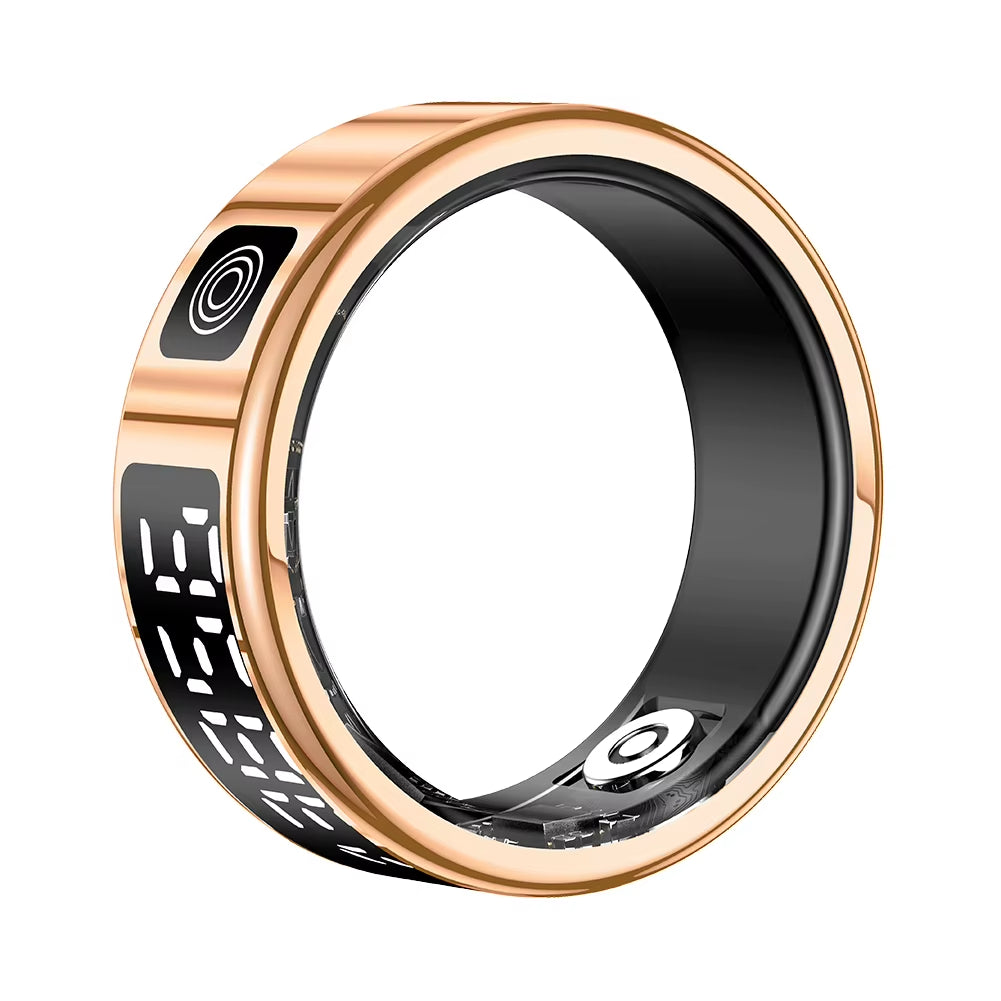 2025 New RS08 Smart Ring 5ATM Waterproof Health Fitness Ring Multi Sport Modes Heart Rate and Blood Oxygen Monitor for Men Women