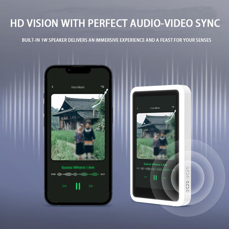 Portable Selfie Monitor Screen Iphone with Fill Light, Magnetic Vlog Live Streaming Screen, 4.3-Inch Upgraded Large Screen,1080P Rear Camera Selfie Monitor for Recording & Vlog Comes with Built-In Sound Synchronization.