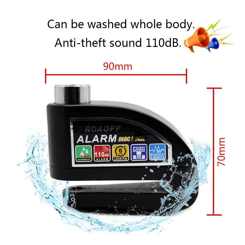 Antivol d’alarme moto ROAOPP pour disque de frein