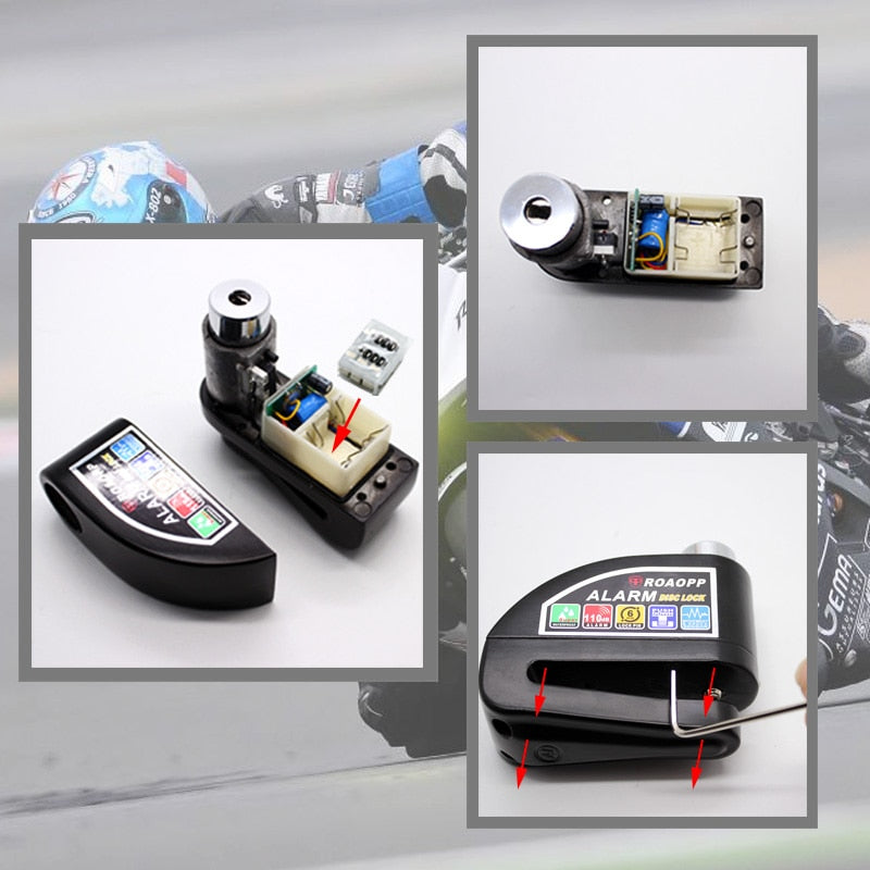 Antivol d’alarme moto ROAOPP pour disque de frein