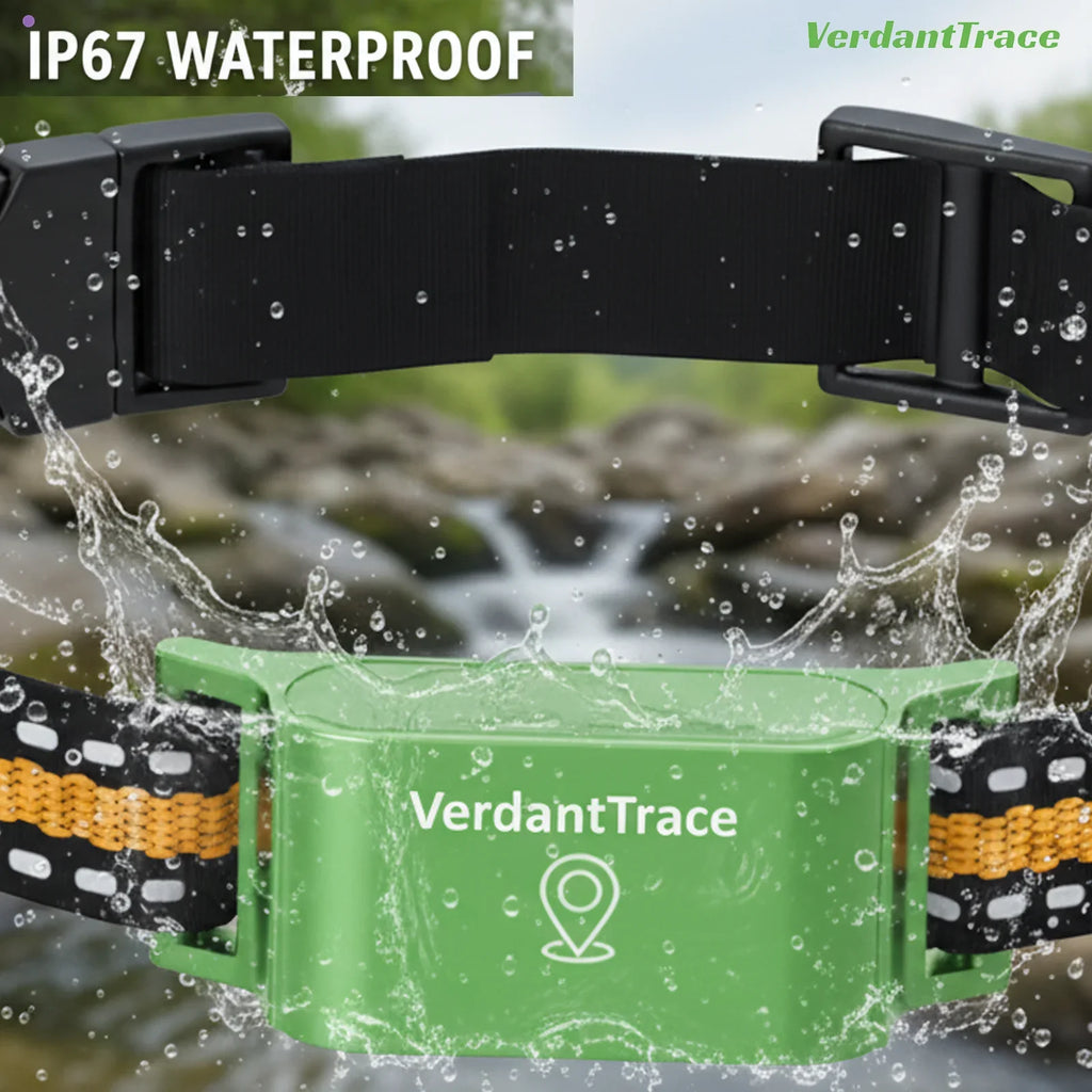 Collier GPS étanche VerdantTrace VT01 avec suivi en temps réel