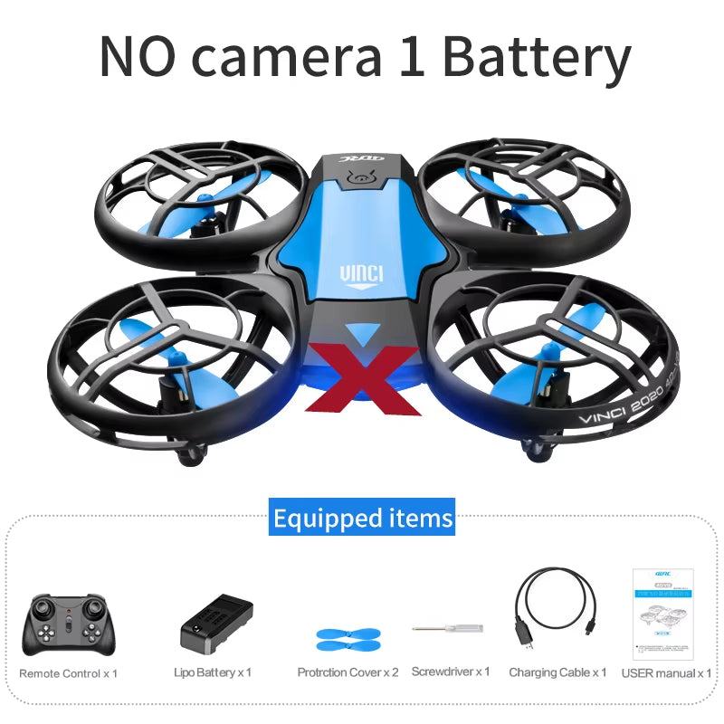 V8 New Mini Drone 4K 1080P HD Camera Drones Wifi Fpv Air Pressure Height Maintain Foldable Quadcopter RC Dron Toy Gift