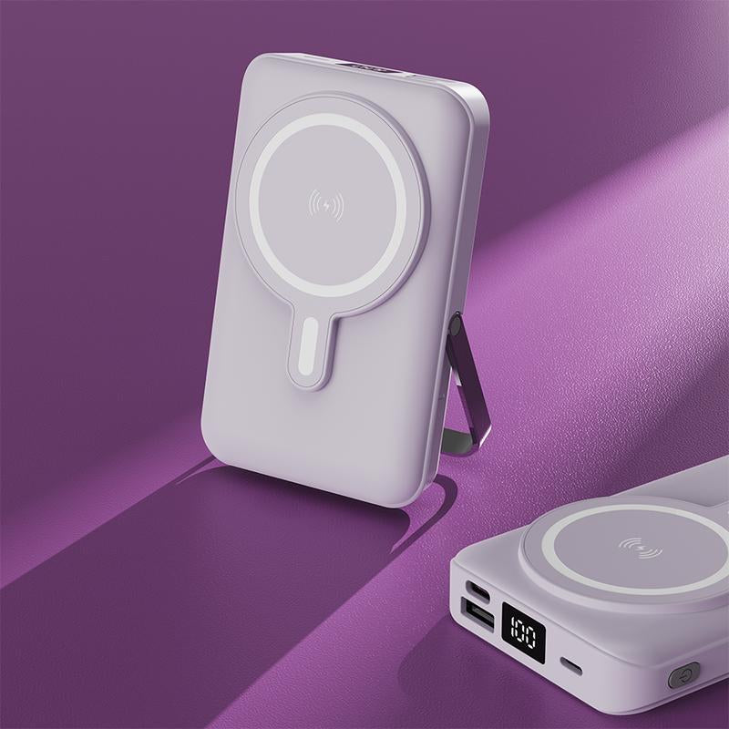 Spring Sale Magnetic Wireless Portable Charger, Foldable 5000Mah Battery Pack with USB-C Cable for Iphone 16/15/14/13/Pro/Mini/Promax, Fast Charging Source. Easter Gift 2025