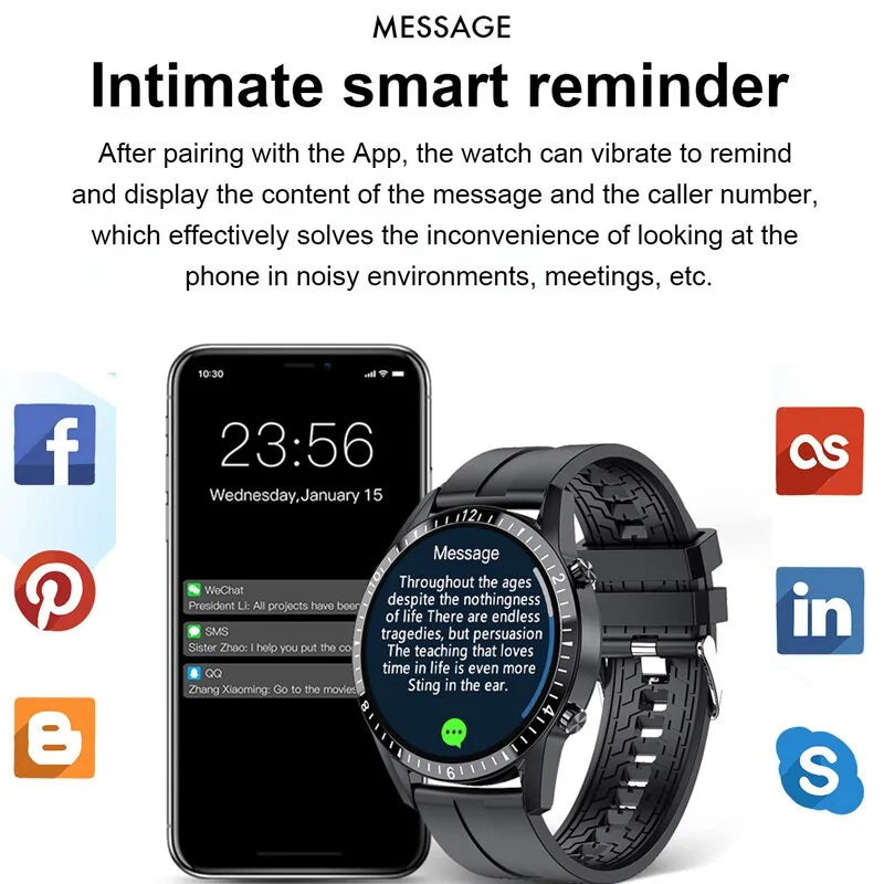 Montre intelligente Bluetooth IP67 avec écran tactile 1,3 po